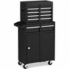 2 in 1 Tool Chest & Cabinet with 5 Sliding Drawers
