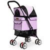 Pet Foldable Cage Stroller For Cat And Dog