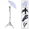 Studio 45W Bulb Lighting Umbrella Photography Stand Kit