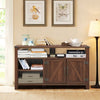 Entertainment TV Stand with Storage Cabinet & Shelf