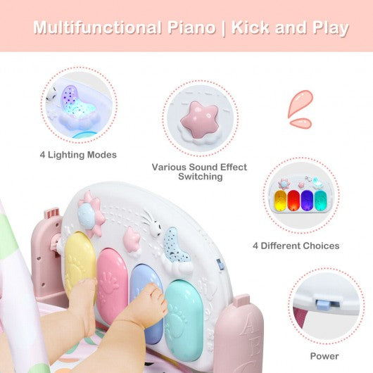3 in 1 Fitness Music and Lights Baby Gym Play Mat