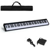 88-Key Portable Electronic Piano with Bluetooth and Voice Function-Black