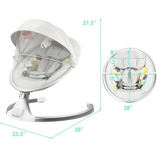 Baby Swing Electric Rocking Chair with Bluetooth Music Timer