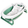 Folding Portable Baby Bathtub w/ Cushion Blue-Green