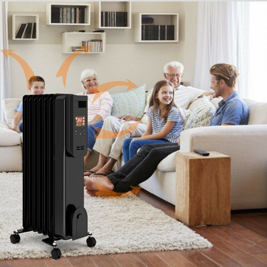 1500W LCD Electric Radiator Heater with Remote Control