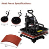 6 in 1 Digital Transfer Heat Press Machine