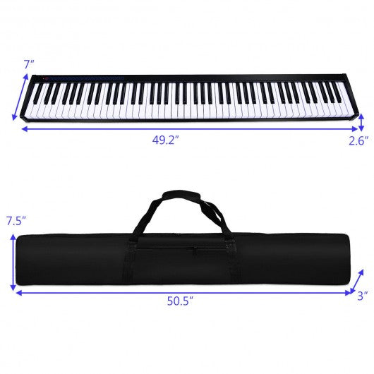 88 Key Portable Electronic Piano with Bluetooth and Voice Function