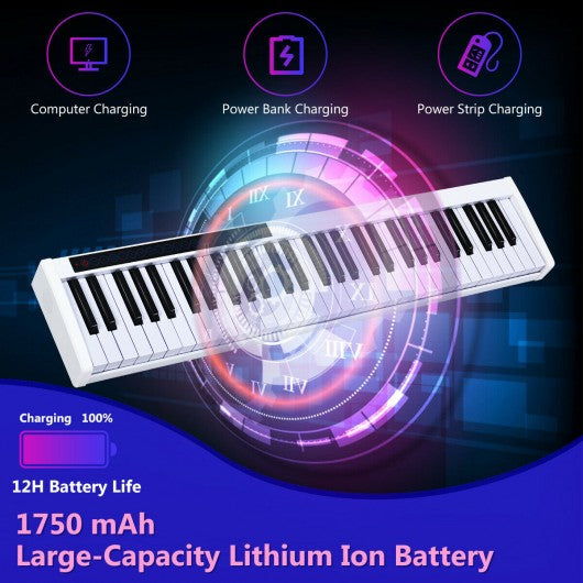 61 Key Portable Digital Stage Piano with Carrying Bag