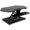 Electric Height Adjustable Sit-Stand Converter Standing Desk-Black