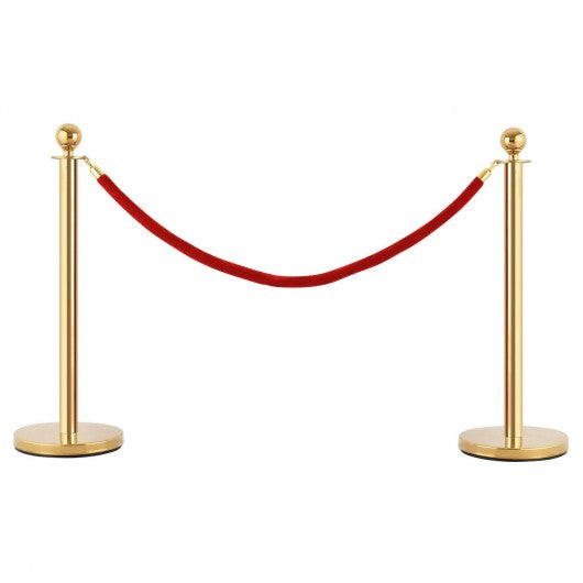 4 pcs Stanchion Posts Queue Pole