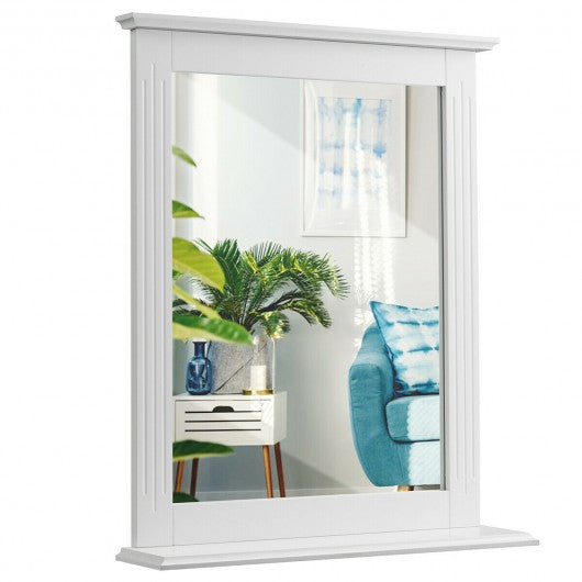 Bathroom Wall Mirror with Shelf Vanity Makeup Mirror