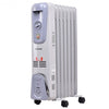 1500 W 7-Fin Electric Oil Filled Space Thermostat Heater