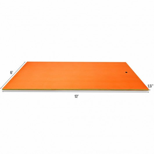 12' x 6' 3 Layer Floating Water Pad