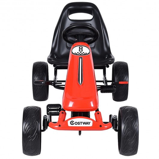 Outdoor Kids 4 Wheel Pedal Powered Riding Kart Car