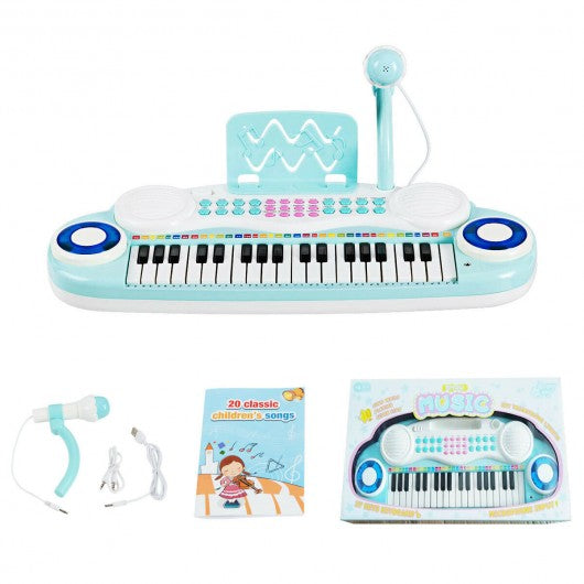 Multifunctional 37 Electric Keyboard Piano with Microphone