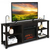 2-Tier TV Stand Storage Cabinet Console Adjustable Shelves