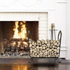 Fireplace Log Holder Iron Indoor Firewood Rack