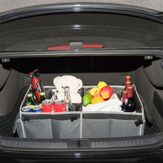 Foldable Multi-compartments Cargo Storage Car Trunk Organizer
