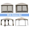 11.5' x 11.5' Fully Enclosed Outdoor Gazebo with Removable 4 Walls