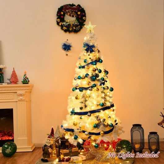 6 ft White Artificial PVC Christmas Tree w/ Stand