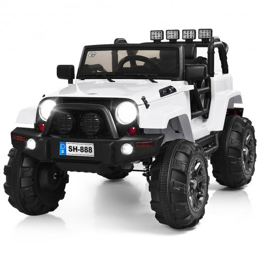 12V Kids Remote Control Riding Truck Car with LED Lights