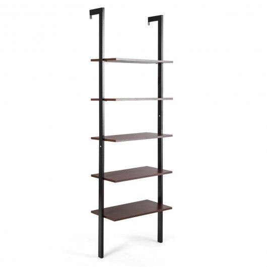 5-Tier Metal Frame Ladder Shelf