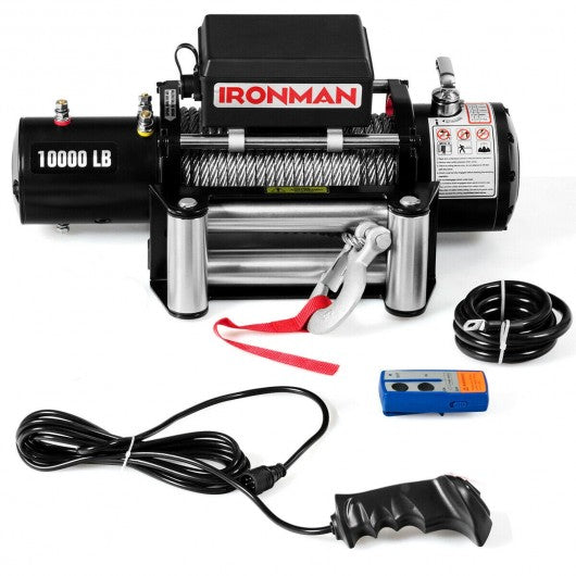10000 lbs 12V Remote Control Electric Recovery Winch