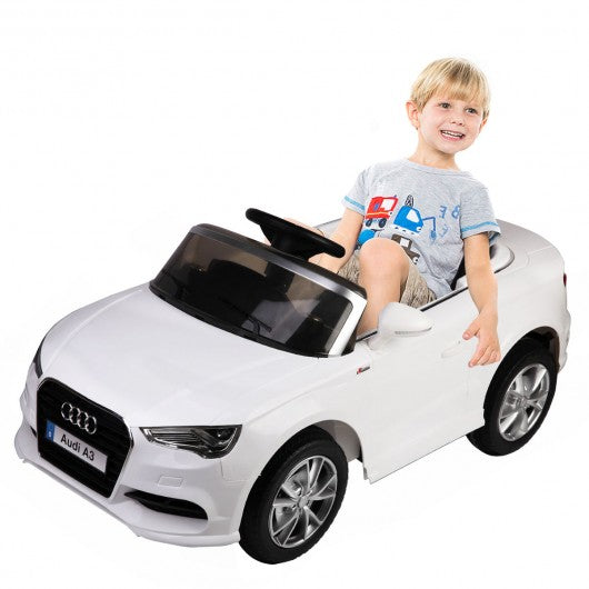 12 V Audi A3 Kids Ride on Car with RC + LED Light + Music