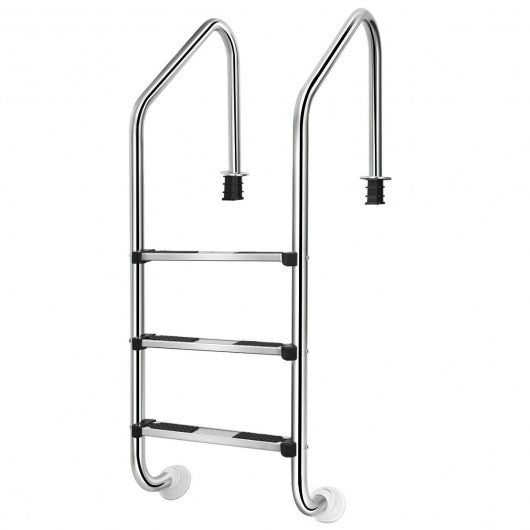 3-Step Swimming Pool Ladder w/ Anti-Slip Steps