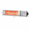 1500W Infrared Patio Heater w/ Remote Control & 24H Timer for Indoor Outdoor Timer