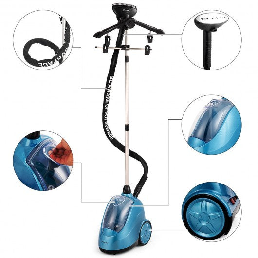 1500 W Powerful Fast Heat Standing Garment Cloth Steamer