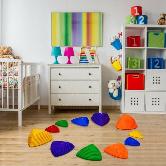 11pcs Non-Slip Bottom Kids Balance Stepping Stones