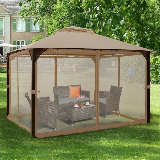 12' x 10'Outdoor Double Top Patio Gazebo