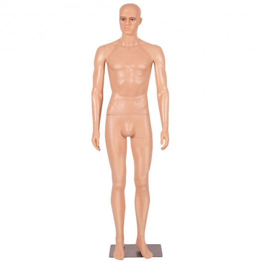 6 FT Male Mannequin Make-up Manikin with Metal Stand