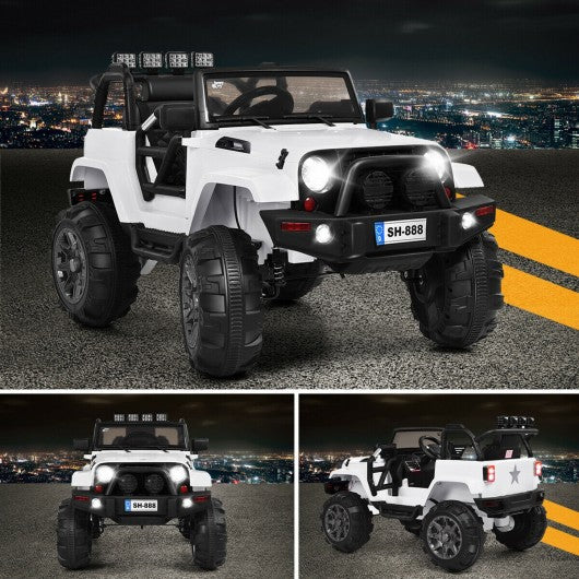 12V Kids Remote Control Riding Truck Car with LED Lights
