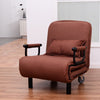 Convertible Folding Leisure Recliner Sofa Bed-Coffee