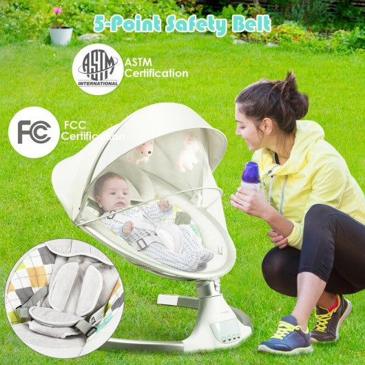 Baby Swing Electric Rocking Chair with Bluetooth Music Timer