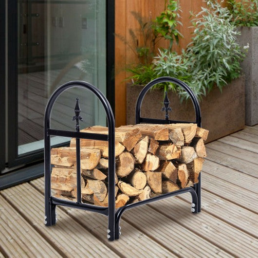 2' Outdoor Heavy Duty Steel Firewood Storage Holder