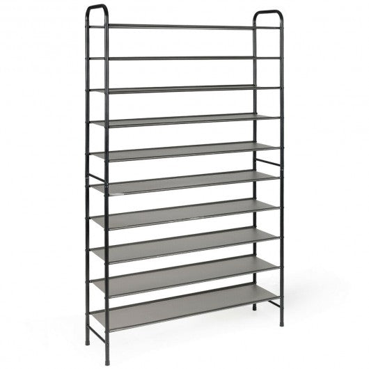 10-Tier Shoe Rack Space-saving Shoe Organizer Shoe Tower