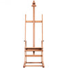 Adjustable Wood H-Frame Painting Floor Easel with Tray