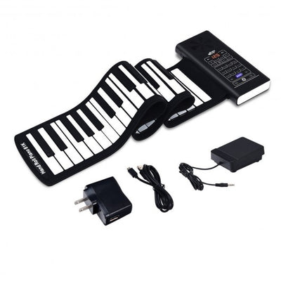 61 Key Electronic Roll up Silicone Rechargeable Piano Keyboard