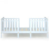 2 in 1 Convertible Wooden Toddler Bed with Guardrails