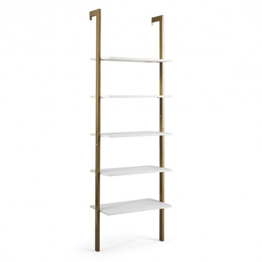 5-Tier Metal Frame Ladder Shelf