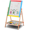 2-in-1 Adjustable Wooden Easel Drawing Board