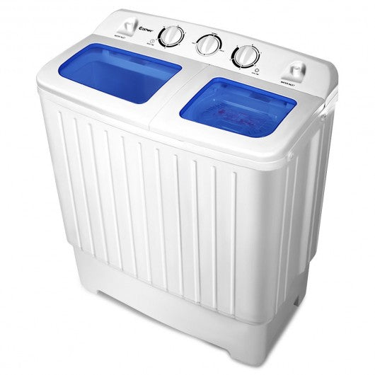 11 lbs Compact Twin Tub Washing Machine Washer Spinner