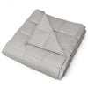 15 lbs 100% Cotton Weighted Blankets-Light Gray