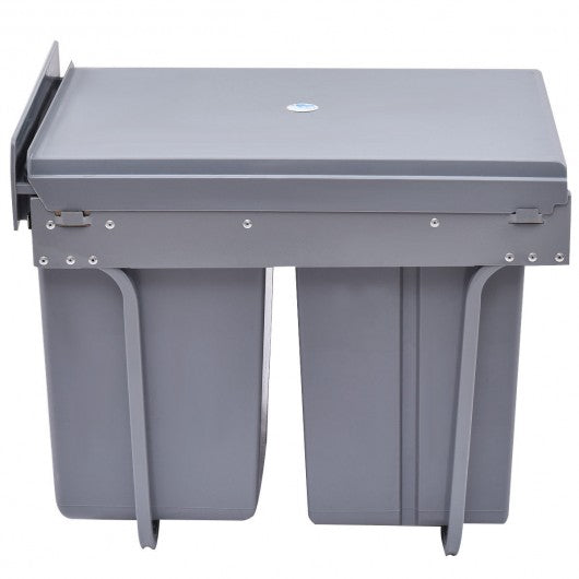 10.5 gal 3 Compartment Pull Out Recycling Waste Bin