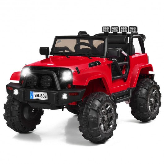 12V Kids Remote Control Riding Truck Car with LED Lights