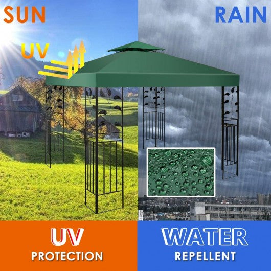 10' x 10' 2-Tier 3 Colors Patio Canopy Top Replacement Cover