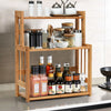 3-tier Bamboo Spice Rack with Adjustable Shelf